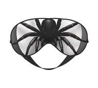 Masque pour les yeux avec imprimé araignée noire, couverture complète, léger, pour homme et femme, pour l'extérieur, voyage, relaxation