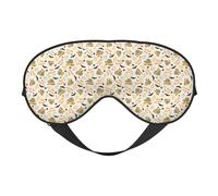 Masque pour les yeux avec imprimé citrouille et hibou d'Halloween - Léger - Pour voyage, yoga, camping - Relaxation en plein air