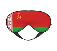 Masque pour les yeux avec imprimé drapeau de la Biélorussie, doux et occultant pour homme et femme pour une nuit complète de sommeil, voyage