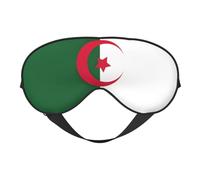 Masque pour les yeux avec imprimé drapeau de l'Algérie - Doux et occultant - Pour homme et femme - Pour une nuit complète de sommeil - Voyage