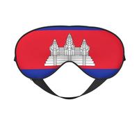 Masque pour les yeux avec imprimé drapeau du Cambodge - Couverture complète - Léger - Pour homme et femme - Pour l'extérieur, les voyages, la relaxation