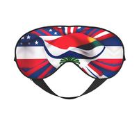 Masque pour les yeux avec imprimé drapeau du Costa Rica - Couverture complète - Léger - Pour homme et femme - Pour l'extérieur, les voyages, la relaxation