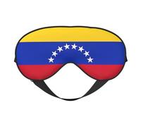 Masque pour les yeux avec imprimé drapeau du Venezuela - Sommeil confortable, bloque la lumière, couverture complète des yeux, idéal pour les voyages, la méditation