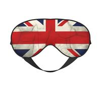 Masque pour les yeux avec motif drapeau du Royaume-Uni, masque de sommeil occultant avec sangle réglable, convient pour l'heure du coucher et les voyages