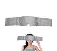 Masque pour les yeux avec poids pour dormir - Rembourré entièrement obscur, bloque la lumière - Masque de voyage avec étui - Pour les voyages, la méditation, le yoga, les étudiants, la nuit
