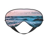 Masque pour les yeux avec sangle réglable Motif vagues océan
