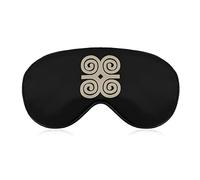 Masque pour les yeux avec symboles africains avec sangle réglable pour hommes et femmes Nuit Sommeil Voyage Sieste