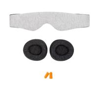 Masque pour les yeux bloquant la lumière, cache-yeux pour dormir, réglable, avec bouchons d'oreille, couverture de protection des yeux douce et confortable, bandeau pour les yeux sans pression pour