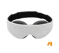Masque pour les yeux bloquant la lumière - Masque de nuit réglable avec bouchons d'oreille | Bandeau de pression confort sommeil profond | Accessoire de repos, voyage, relaxation, maison, bureau