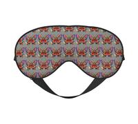 Masque pour les yeux brodé coloré imprimé papillon confortable couverture complète léger hommes femmes plein air voyage relaxation