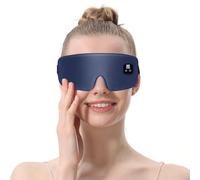 Masque pour les yeux chauffé en soie sans fil, 1500mAh Masque Chauffant Yeux, 4 Niveaux de Temps et 4 Réglages de Température Washable Lavable