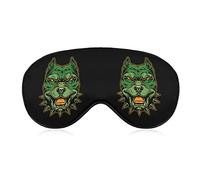 Masque pour les yeux coloré Pitbull Head pour dormir Blackout Night Bandeau avec sangle réglable pour hommes femmes Voyage Yoga Sieste