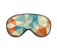 Masque pour les yeux confortable et léger avec figures géométriques colorées pour adultes, enfants, garçons, adolescents, couvre-yeux avec sangle réglable