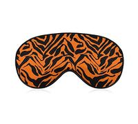 Masque pour les yeux d'animal de tigre de peau d'orange avec la courroie réglable pour les hommes et les femmes la sieste de voyage de sommeil de nuit