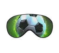 Masque pour les yeux de ballon de football cool pour homme et femme, respirant et réglable, masque de sommeil ultra doux, bandeau de voyage léger pour avion, sieste, sommeil nocturne