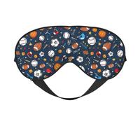 Masque pour les yeux de baseball, basket-ball, football, hockey - Polyvalent - Pour le sommeil - Réversible - Pour la méditation et le voyage - Unisexe