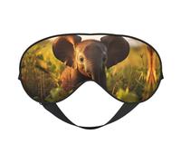Masque pour les yeux de bébé éléphant pour dormir, masque de sommeil bloquant parfaitement la lumière pour les femmes et les hommes, bandeau doux et confortable pour les voyages