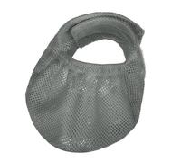 Masque pour les yeux de chat anti-morsure anti-appel anti-maladie de voiture réglable en polyester respirant pour le toilettage, le bain, les voyages - S et gris