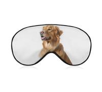 Masque pour les yeux de chien pour homme et femme, respirant et réglable, masque de sommeil ultra doux, bandeau de voyage léger pour les yeux pour avion, sieste, sommeil nocturne