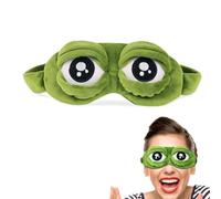Masque pour Les Yeux de Grenouille, Masque de Sommeil, Créatif Grenouille Chat Chien Modèle 3D Masque de Sommeil, Masque de Voyage pour Les Yeux Grenouille, pour Femmes Enfants Hommes