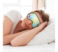 Masque pour les yeux de printemps Happy Easter Holiday Print Sleep Eye Mask Soft Eye Cover Eyeshade pour dormir voyage sieste femmes hommes