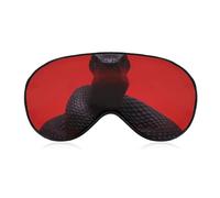 Masque pour les yeux de serpent aux yeux noirs, masque de sommeil latéral léger pour les yeux, masque de sommeil, coussinet nasal et bande élastique pour enfants, femmes et hommes