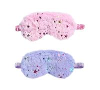 Masque Pour Les Yeux De Sommeil À Motif D'Étoile 2 Pièces, Masque Pour Les Yeux De Dessin Animé Mignon, Masque Pour Les Yeux Occultant, Masque Pour Les Yeux De Voyage