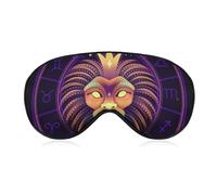 Masque pour les yeux de sommeil à sangle réglable, masque élastique pour les yeux, unisexe, confortable, pour les voyages en avion, la sieste, le yoga, compatible avec la tête de lion, le roi, l'astro