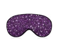 Masque pour les yeux de sommeil à sangle réglable, masque pour les yeux de jeu de fête, masque de sommeil bloque les yeux légers pour la sieste de yoga de voyage, compatible avec un beau motif scintil