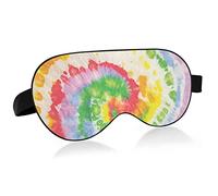 Masque pour les yeux de sommeil Circle Tie Dye, masque de sommeil et bandeau avec bandeau élastique Soft Comfort Eyeshade Sleep Cover for Travel Yoga Nap