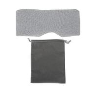 Masque pour les yeux de sommeil confortable et respirant, bandeau ajustable bloquant la lumière avec design à ailes pour le nez, cache-œil pliable pour hommes, femmes et enfants, i (Grise)