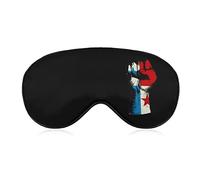 Masque pour les yeux de sommeil de l'esprit de la nation du drapeau du Panama couvre les yeux doux bloquant les lumières bandeau avec sangle réglable pour la sieste