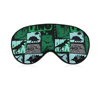 Masque pour les yeux de sommeil Grunge T rex Inosaur avec sangle réglable pour les yeux bandés pour les voyages en avion