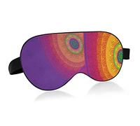 Masque pour les yeux de sommeil Mandalas de couleurs vives, masque de sommeil et bandeau avec bandeau élastique Soft Comfort Eyeshade Sleep Cover pour la sieste de yoga de voyage