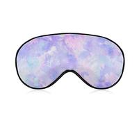 Masque pour les yeux de sommeil Masque pour les yeux occultant compatible avec le masque de sommeil imprimé floral violet Tie Dye avec sangle réglable, bandeau de nuit doux et confortable pour les y