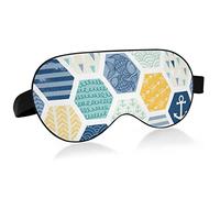 Masque pour les yeux de sommeil Nautical Elements, masque de sommeil et bandeau avec bandeau élastique Soft Comfort Eyeshade Sleep Cover for Travel Yoga Nap