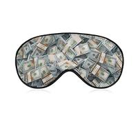 Masque pour les yeux de sommeil pour hommes et femmes compatible avec le masque de sommeil Money American Bill Dollar, masque pour les yeux confortable avec sangle réglable, bloque les yeux bandés l
