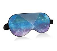 Masque pour les yeux de sommeil unisexe Galaxy Sky Green Triangle Night Sleeping Mask Couverture d'ombre confortable pour les yeux