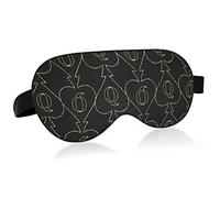 Masque pour les yeux de sommeil unisexe Golden Queen of Spades Night Sleeping Mask Couverture d'ombre confortable pour les yeux