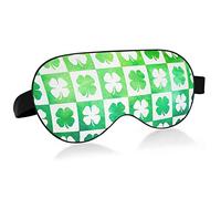 Masque pour les yeux de sommeil unisexe St Patrick's Day Clover Night Sleeping Mask Couverture d'ombre de sommeil confortable pour les yeux