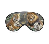 Masque pour les yeux des bêtes divines jouant au mahjong pour homme et femme, respirant et réglable, masque de sommeil ultra doux, bandeau de voyage léger pour avion, sieste, nuit de sommeil