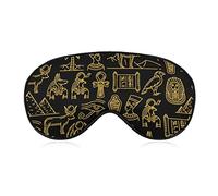 Masque pour les yeux des dieux égyptiens antiques avec sangle réglable pour hommes et femmes nuit sommeil voyage sieste