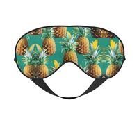 Masque pour les yeux double face avec citations d'ananas psychologiques - Sangle réglable - Couverture de sommeil pour les yeux - Bloque la lumière