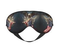 Masque pour les yeux double face avec imprimé aigle à tête blanche d'Amérique du Nord, occultant pour dormir, masque de sommeil confortable pour toutes les occasions