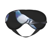 Masque pour les yeux double face avec imprimé pigeon, occultant pour dormir, masque de sommeil confortable pour toutes les occasions