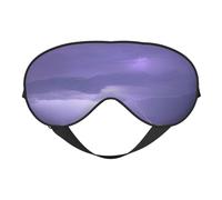 Masque pour les yeux double face avec imprimé tempête de foudre - Design réglable - Bloque la lumière et respirant - Convient pour le repos et les voyages.
