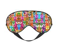 Masque pour les yeux double face avec motif schnauzer à l'huile, occultant pour dormir, masque de sommeil confortable pour toutes les occasions