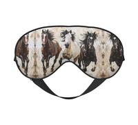 Masque pour les yeux double face avec sangle réglable pour le sommeil des chevaux, bloque la lumière