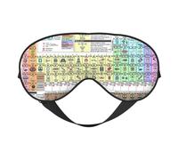 Masque pour les yeux double face avec tableau périodique des éléments, occultant pour dormir, masque de sommeil confortable pour toutes les occasions