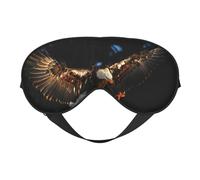 Masque pour les yeux double face imprimé aigle à tête blanche 3D, occultant pour dormir, masque de sommeil confortable pour toutes les occasions
